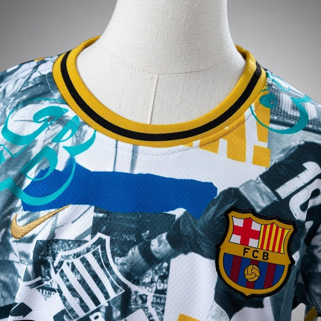 FC Barcelona "Chronicle" Premium Kids Size Kit from FootballPrestige.club - Premium Football Kits