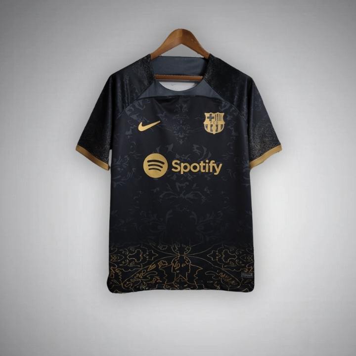 FC Barcelona "Golden Knight" Premium Kit from FootballPrestige.shop - Premium Concept kits