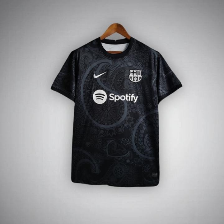 FC Barcelona "Noir Fleur" Premium Kit from FootballPrestige.com - Premium Football Kits