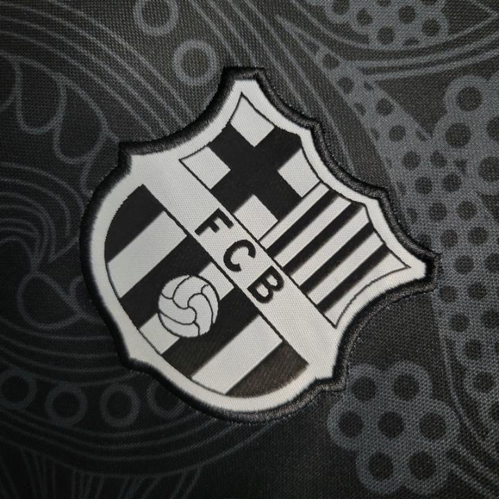 FC Barcelona "Noir Fleur" Premium Kit from FootballPrestige.club - Premium Football Kits