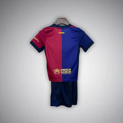 FC Barcelona x Cactus Jack Home Kids Size Kit from FootballPrestige.com - Premium Football Kits