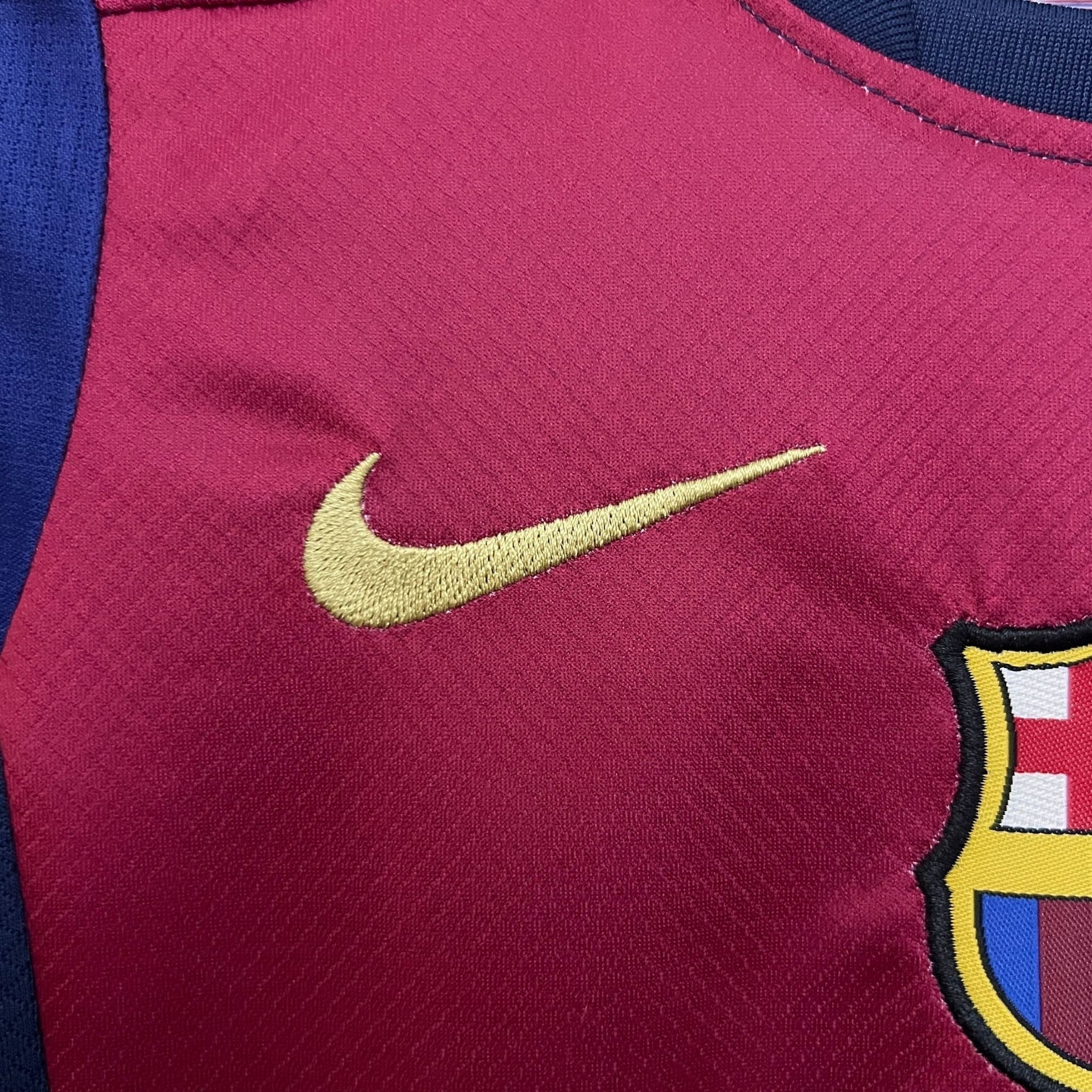 FC Barcelona x Cactus Jack Home Kids Size Kit from FootballPrestige.com - Premium Football Kits