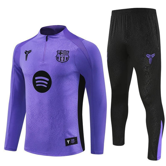 FC Barcelona x Mamba Premium Kids Size Tracksuit from FootballPrestige.com - Premium Football Kits