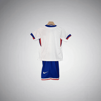 France 2024 Away Kids Size Kit from FootballPrestige.com - Premium Football Kits