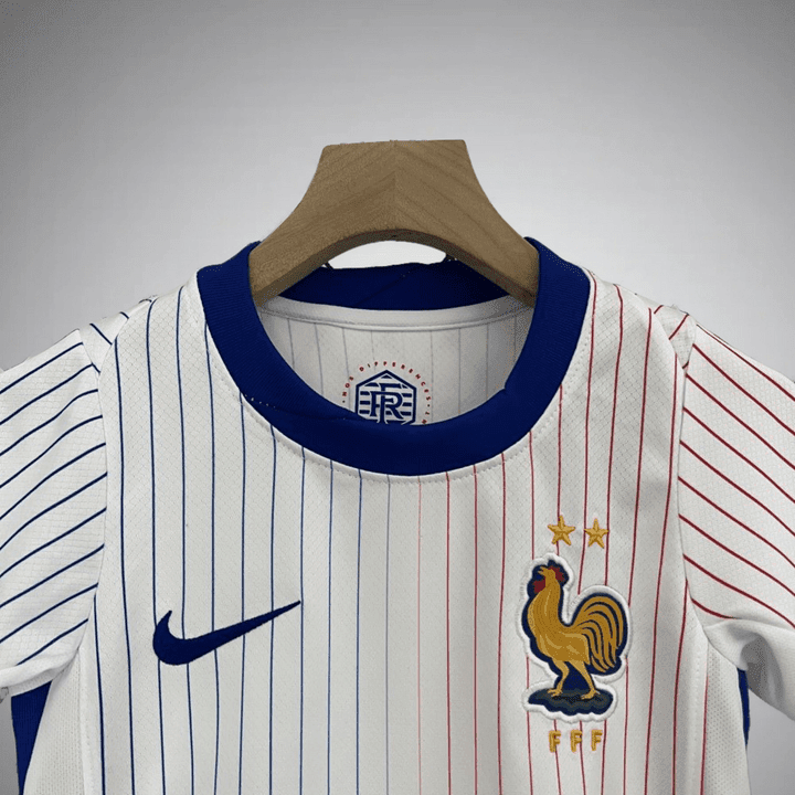 France 2024 Away Kids Size Kit from FootballPrestige.com - Premium Football Kits