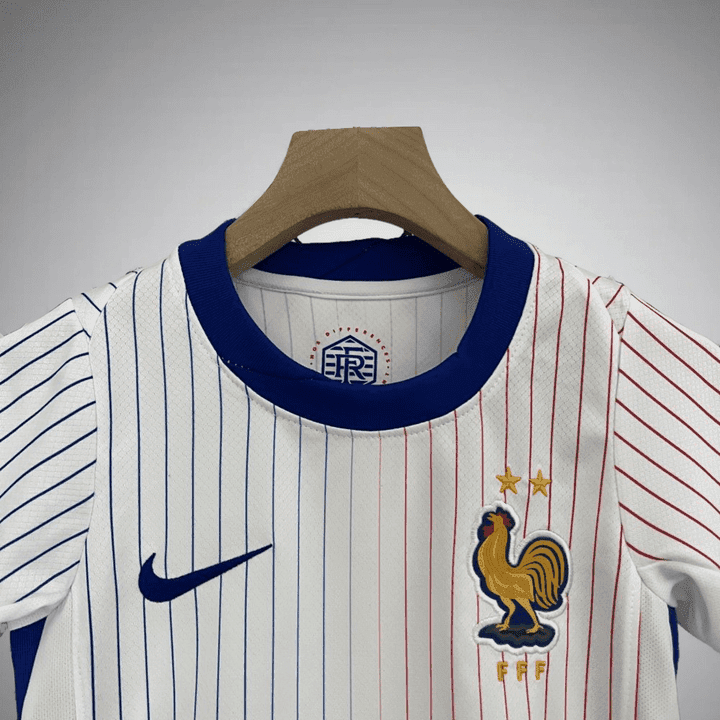 France 2024 Away Kids Size Kit from FootballPrestige.club - Premium Football Kits