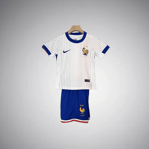 France 2024 Away Kids Size Kit from FootballPrestige.com - Premium Football Kits