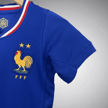 France 2024 Home Kids Size Kit from FootballPrestige.com - Premium Football Kits