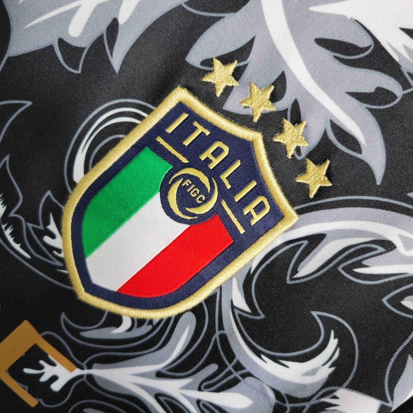 Italy "Versace" Premium Black Kit from FootballPrestige.com - Premium Football Kits