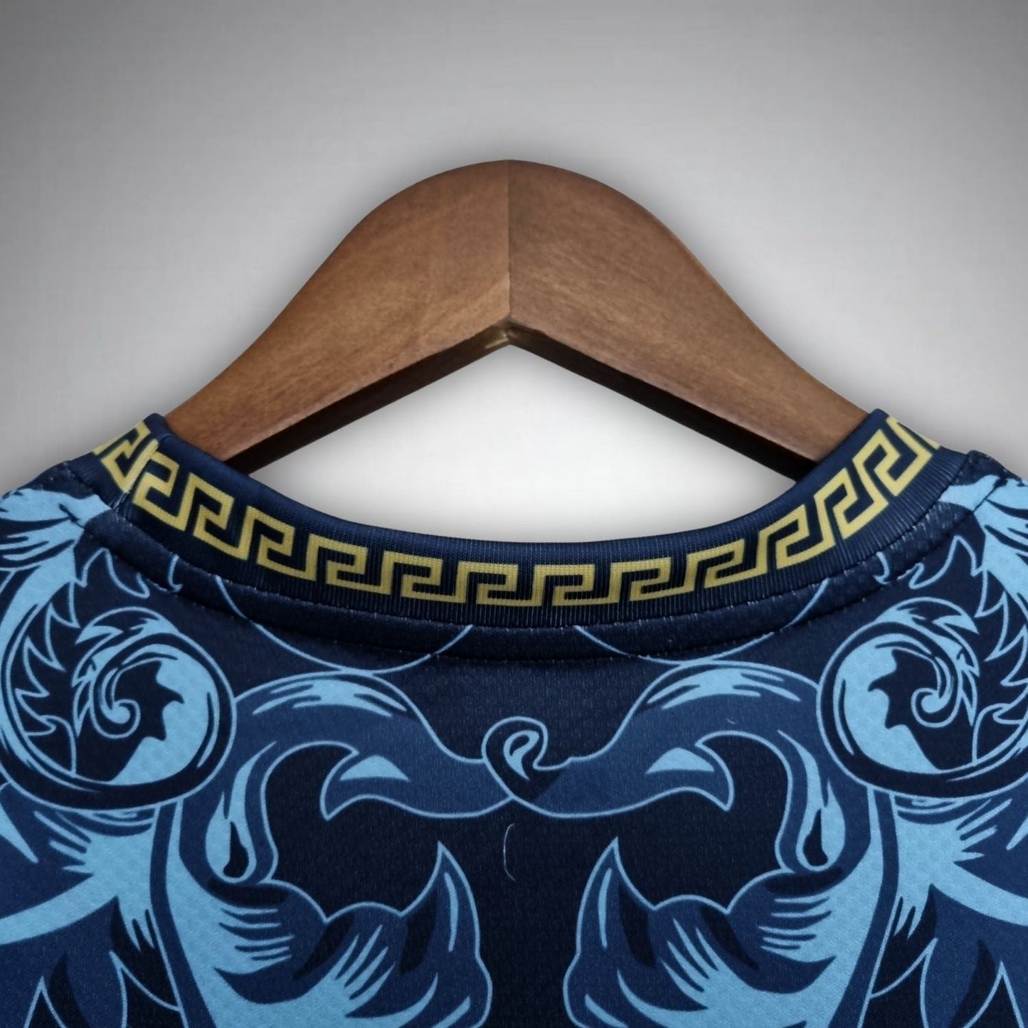 Italy "Versace" Premium Dark Blue Kit from FootballPrestige.com - Premium Football Kits