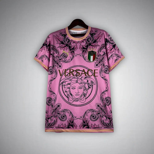 Italy "Versace" Premium Pink Kit from FootballPrestige.com - Premium Football Kits