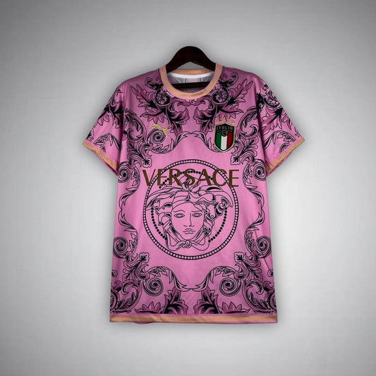 Italy "Versace" Premium Pink Kit from FootballPrestige.com - Premium Football Kits