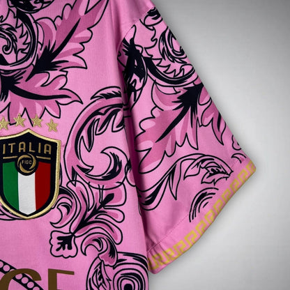 Italy "Versace" Premium Pink Kit from FootballPrestige.com - Premium Football Kits
