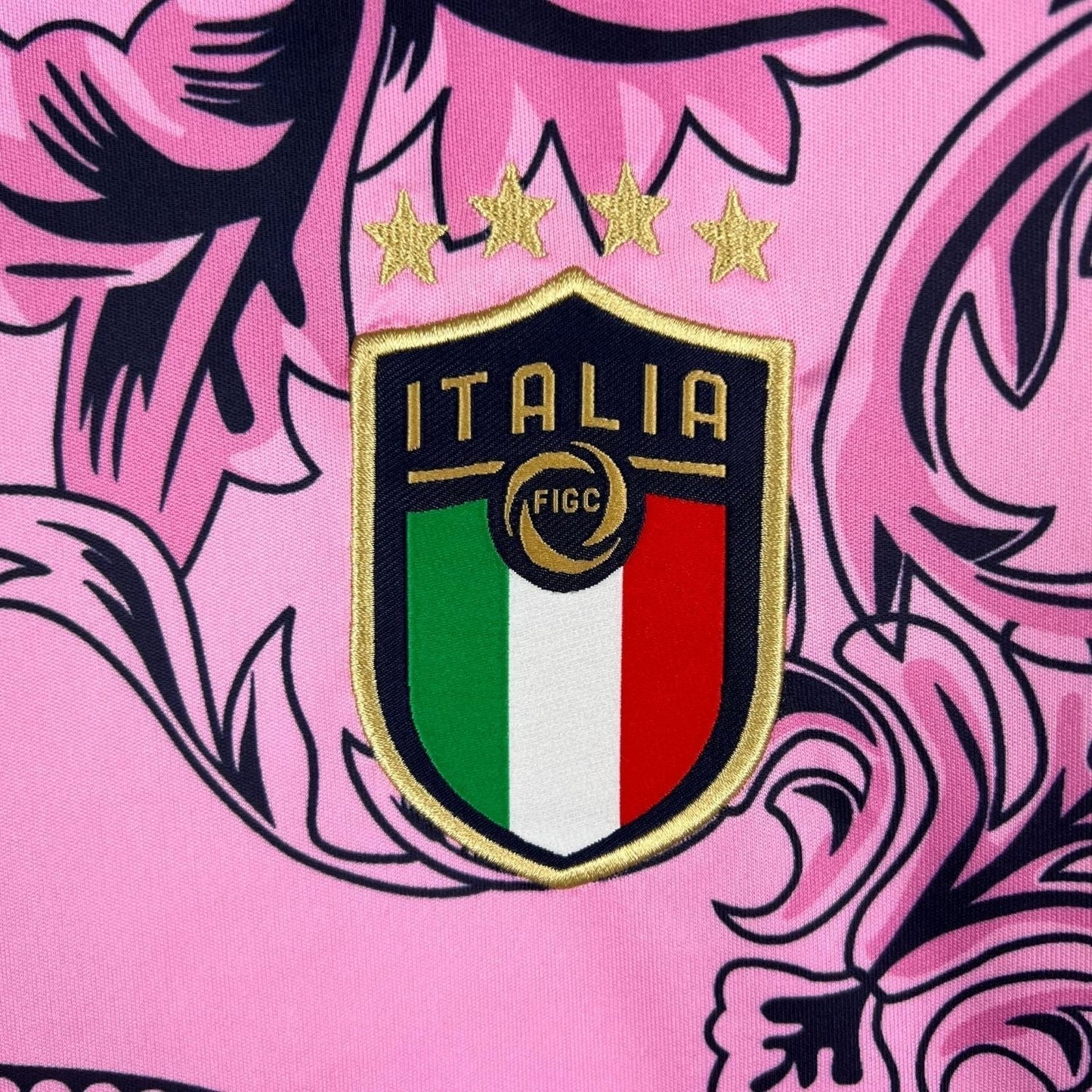 Italy "Versace" Premium Pink Kit from FootballPrestige.com - Premium Football Kits