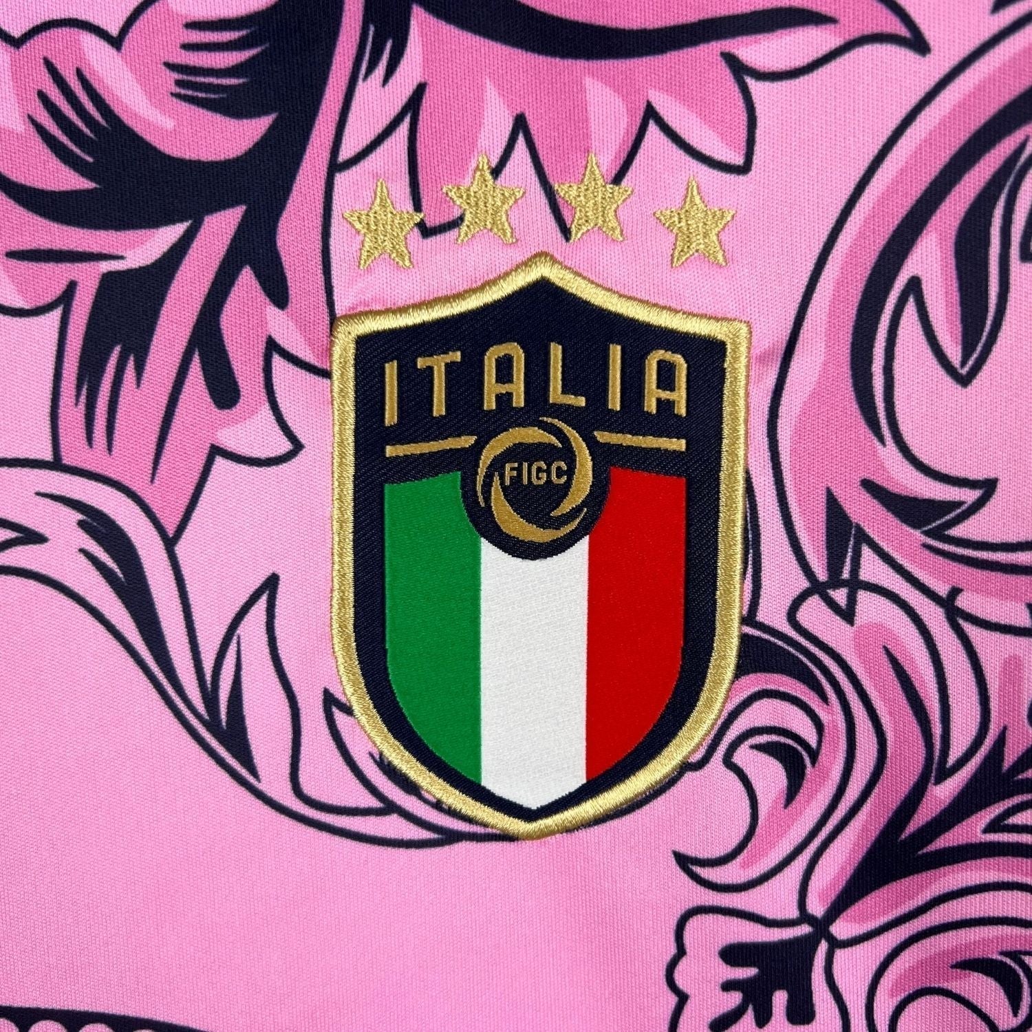 Italy "Versace" Premium Pink Kit from FootballPrestige.com - Premium Football Kits