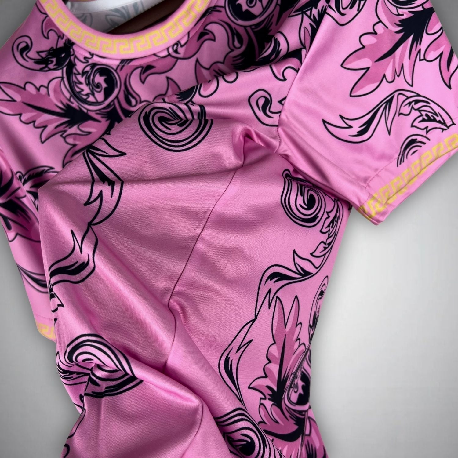 Italy "Versace" Premium Pink Kit from FootballPrestige.com - Premium Football Kits