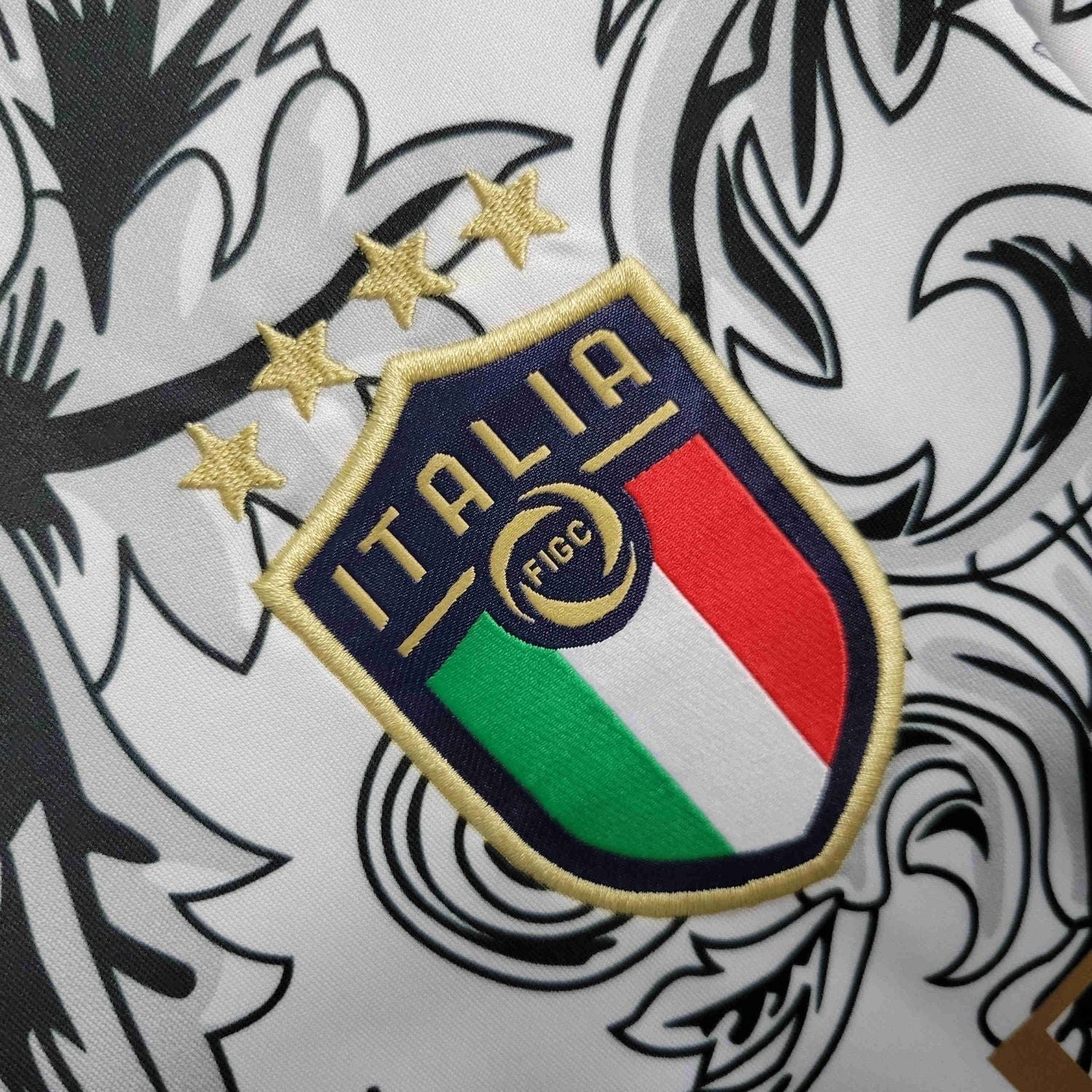Italy "Versace" Premium White Kit from FootballPrestige.club - Premium Football Kits