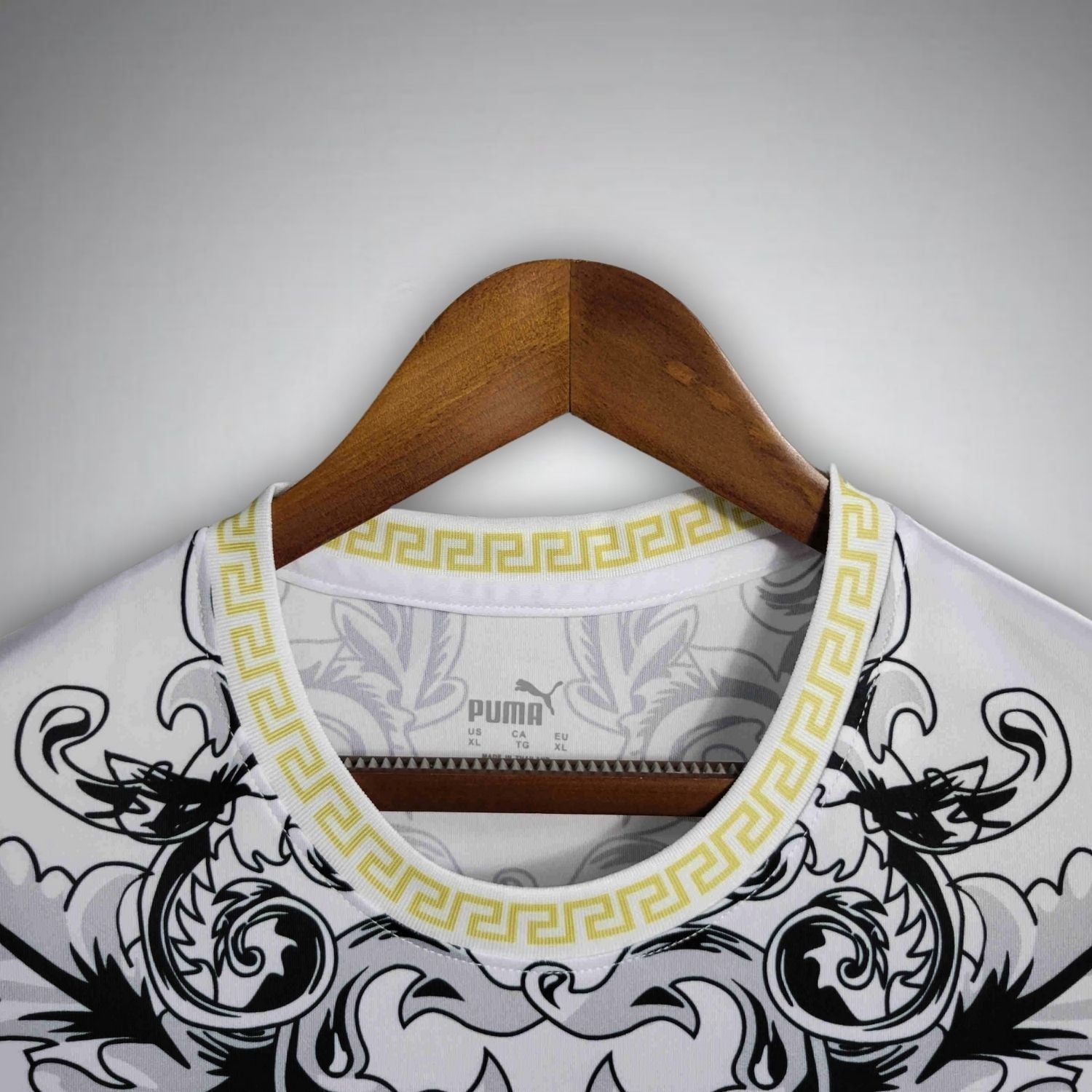 Italy "Versace" Premium White Kit from FootballPrestige.club - Premium Football Kits