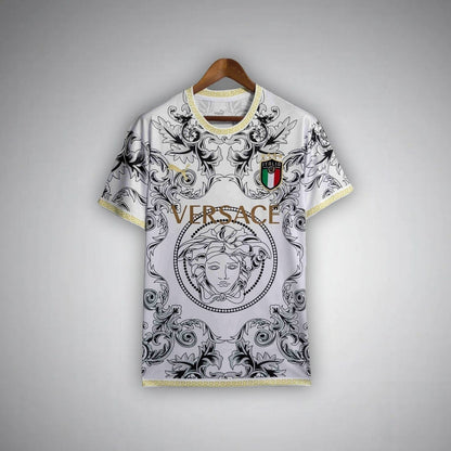 Italy "Versace" Premium White Kit from FootballPrestige.com - Premium Football Kits
