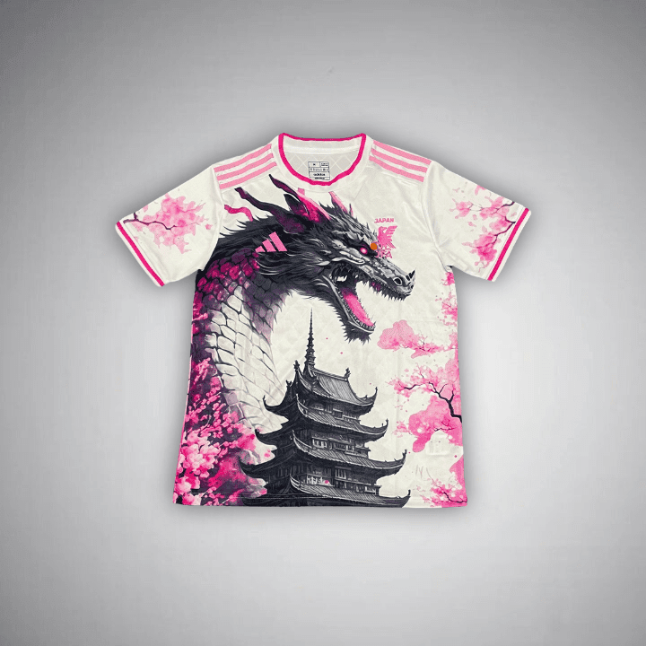 Japan "Sakura Temple" Premium Kit from FootballPrestige.club - Premium Football Kits