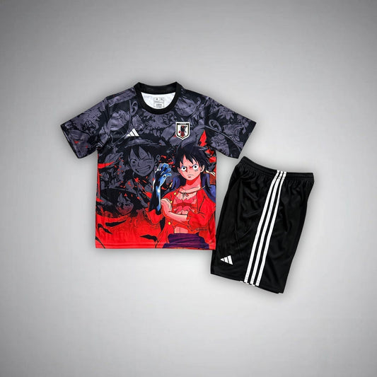 Japan "Straw Hat Luffy" Premium Kids Size Kit from FootballPrestige.com - Premium Football Kits