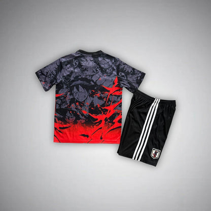 Japan "Straw Hat Luffy" Premium Kids Size Kit from FootballPrestige.com - Premium Football Kits