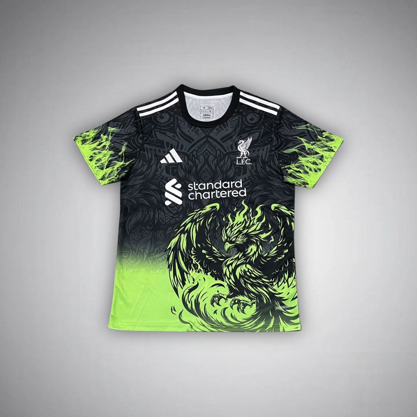 Liverpool "Lime Phoenix" Premium Kids Size Kit from FootballPrestige.com - Premium Football Kits