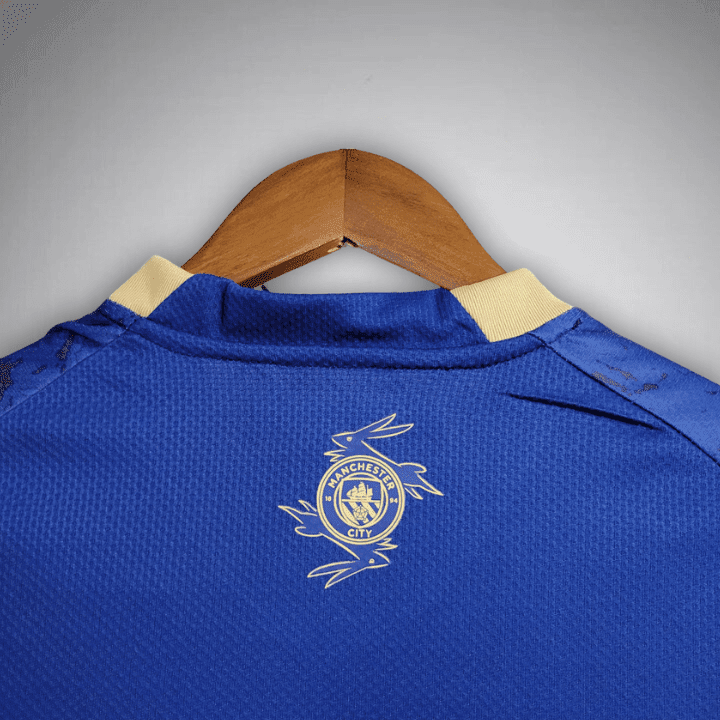 Manchester City "Navy Fusion" Premium Kids Size Kit from FootballPrestige.com - Premium Football Kits