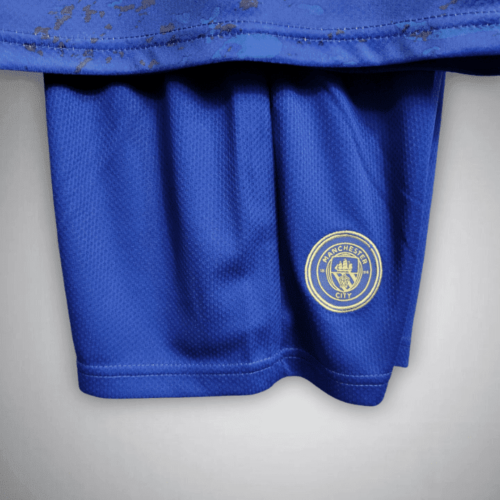 Manchester City "Navy Fusion" Premium Kids Size Kit from FootballPrestige.club - Premium Football Kits