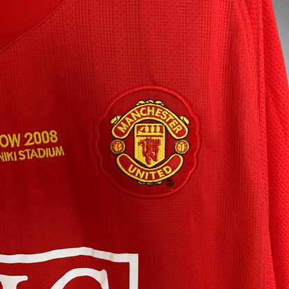 Manchester United 2007 - 2008 Home Kit - Premium Quality Kits at FootballPrestige.store