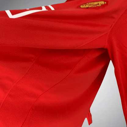 Manchester United 2007 - 2008 Home Kit - Premium Quality Kits at FootballPrestige.store