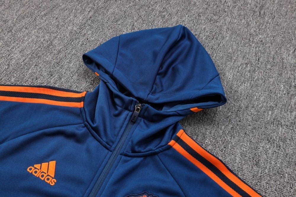 Manchester United Dark Blue Premium Tracksuit - Premium Quality Kits at FootballPrestige.store