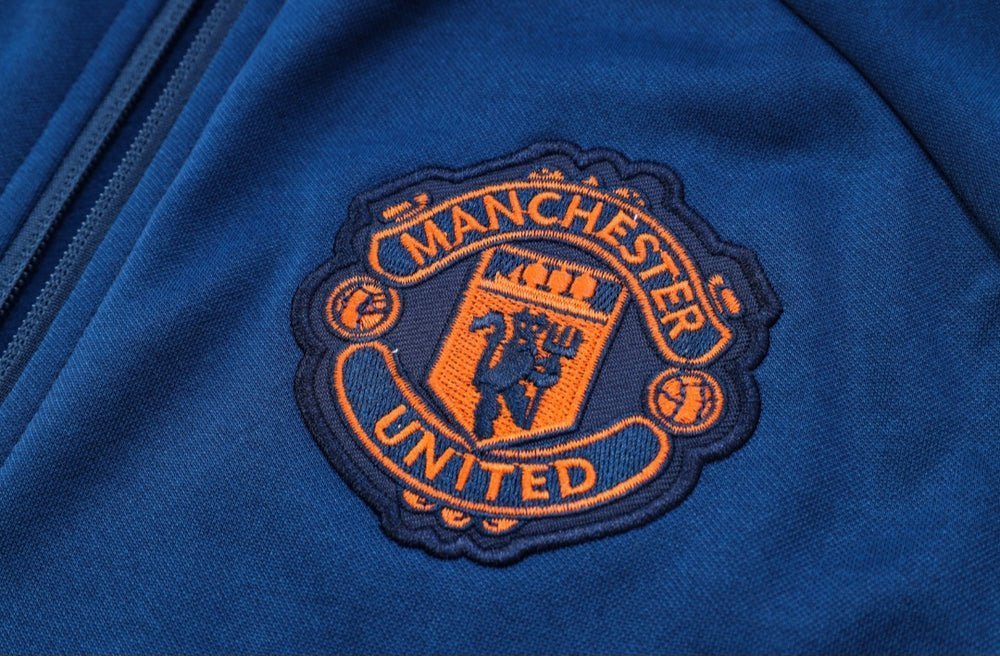 Manchester United Dark Blue Premium Tracksuit - Premium Quality Kits at FootballPrestige.store