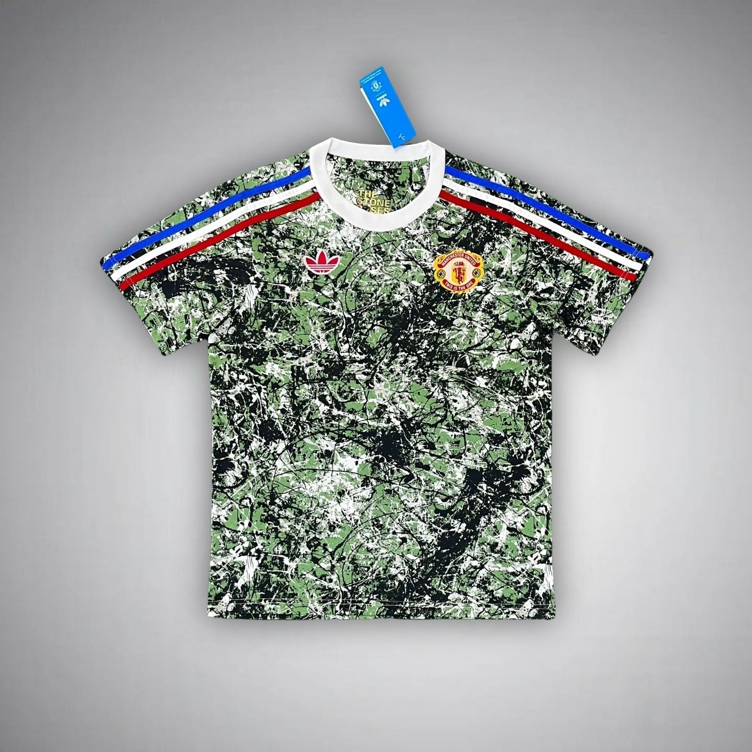 Manchester United X Stone Roses Premium Green Kit - Premium Quality Kits at FootballPrestige.store
