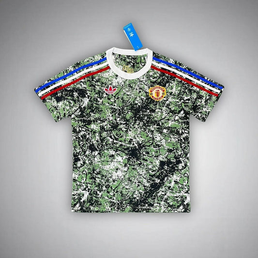 Manchester United X Stone Roses Premium Green Kit - Premium Quality Kits at FootballPrestige.store