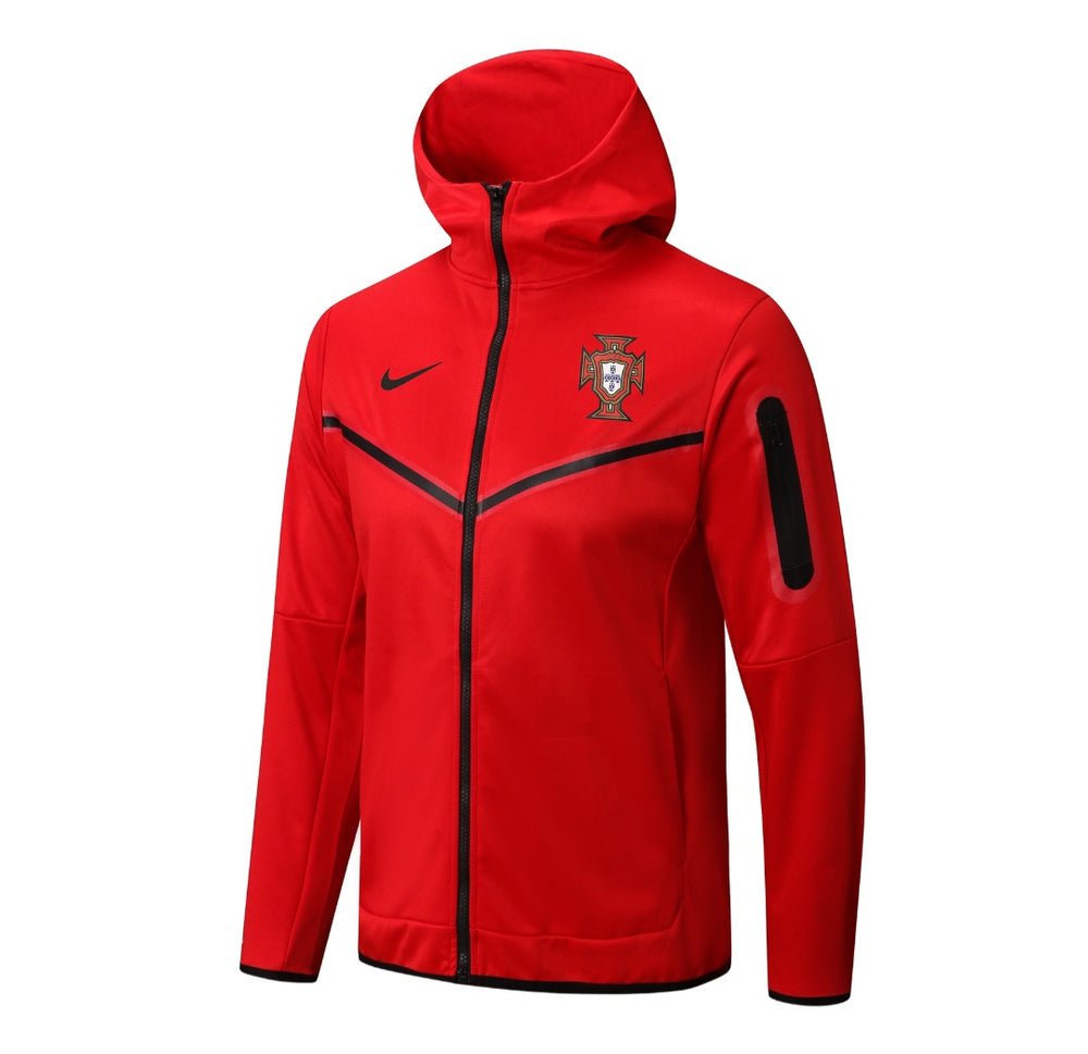 Portugal Red Tracksuit Premium from FootballPrestige.com - Premium Football Kits
