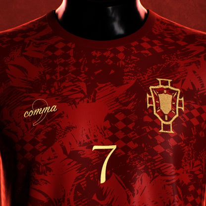Portugal "The Siu" Premium Red Kit from FootballPrestige.com - Premium Football Kits