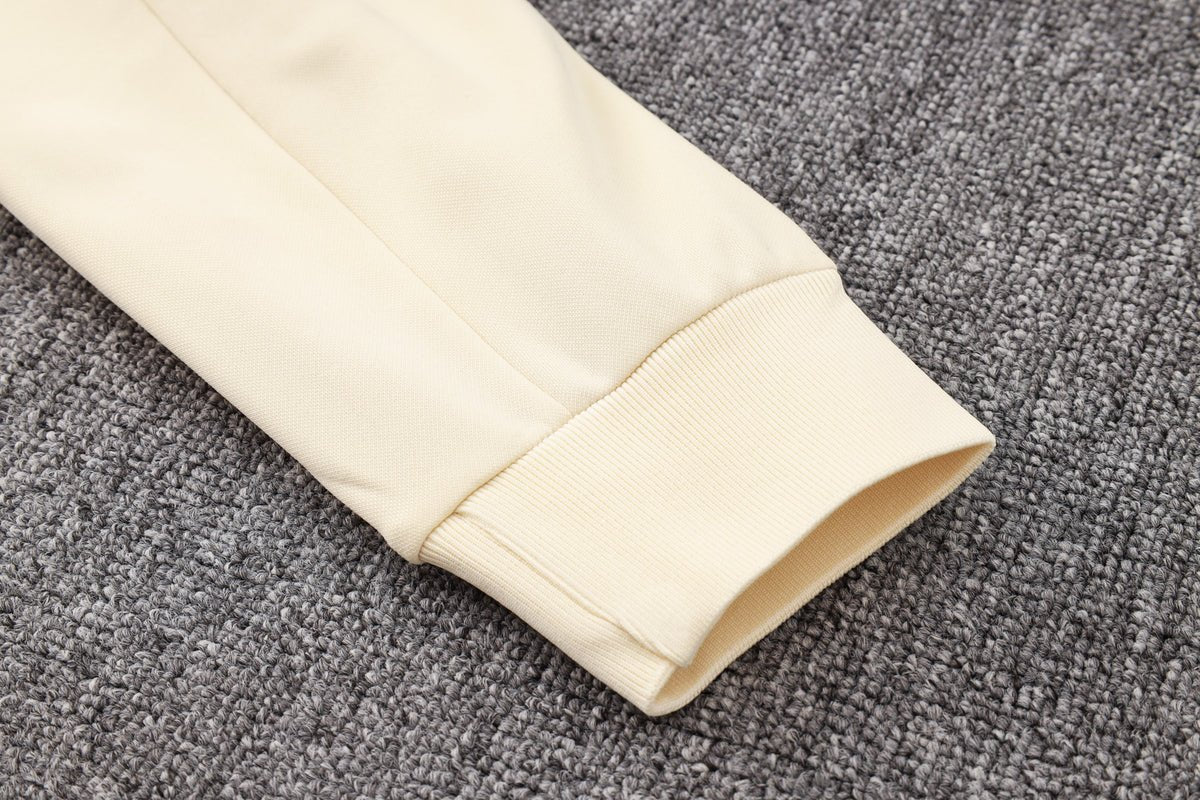 PSG Beige and Black Premium Tracksuit from FootballPrestige.shop - Premium Concept kits
