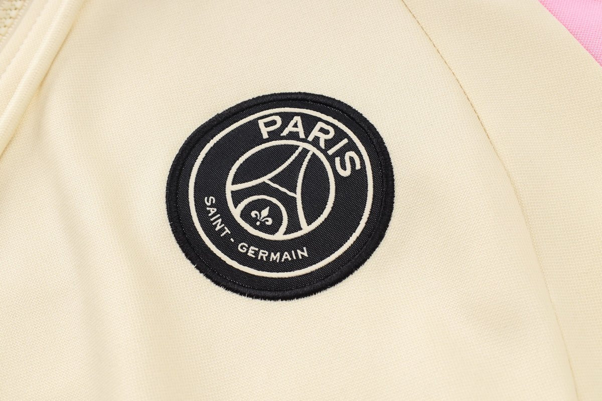 PSG Beige and Black Premium Tracksuit from FootballPrestige.shop - Premium Concept kits