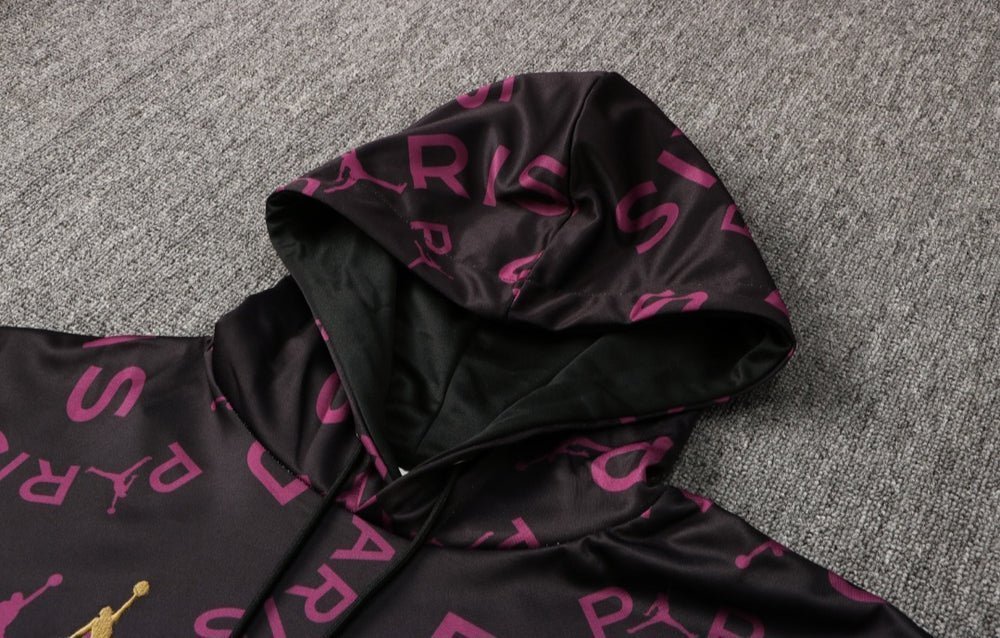 PSG Black and Purple x Gold Premium Tracksuit from FootballPrestige.shop - Premium Concept kits