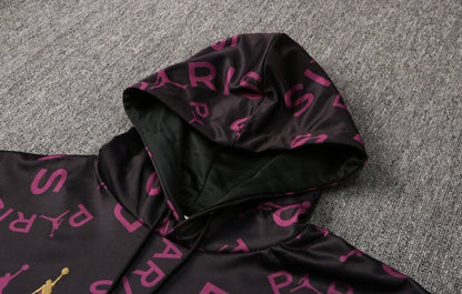 PSG Black and Purple x Gold Premium Tracksuit from FootballPrestige.shop - Premium Concept kits
