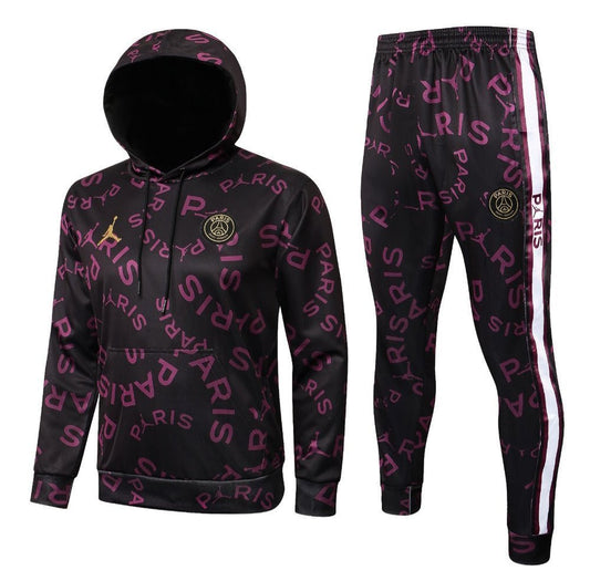 PSG Black and Purple x Gold Premium Tracksuit from FootballPrestige.shop - Premium Concept kits