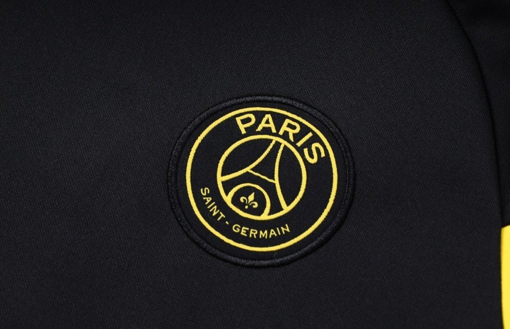 PSG Black and Yellow Premium Tracksuit from FootballPrestige.shop - Premium Concept kits