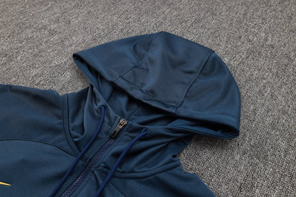PSG Dark Blue and Gold Premium Tracksuit from FootballPrestige.shop - Premium Concept kits