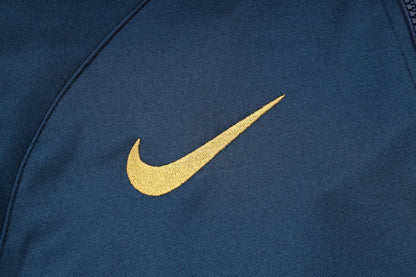 PSG Dark Blue and Gold Premium Tracksuit from FootballPrestige.shop - Premium Concept kits