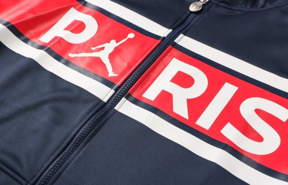 PSG Dark Blue and Red Premium Tracksuit from FootballPrestige.shop - Premium Concept kits