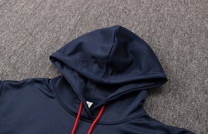 PSG Dark Blue and Red x White Premium Tracksuit from FootballPrestige.shop - Premium Concept kits