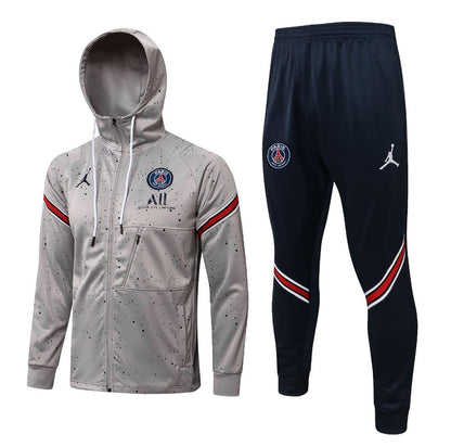 PSG Dark Gray and Blue Premium Tracksuit from FootballPrestige.shop - Premium Concept kits