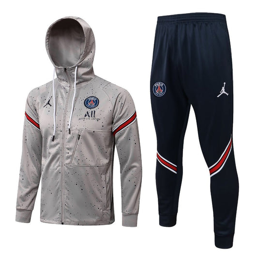 PSG Dark Gray and Blue Premium Tracksuit from FootballPrestige.shop - Premium Concept kits