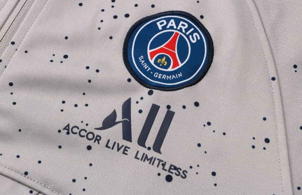 PSG Dark Gray and Blue Premium Tracksuit from FootballPrestige.shop - Premium Concept kits